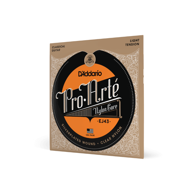 EJ43-3D Pro-Arte Nylon Classical Guitar Strings, Light Tension, 3 Sets