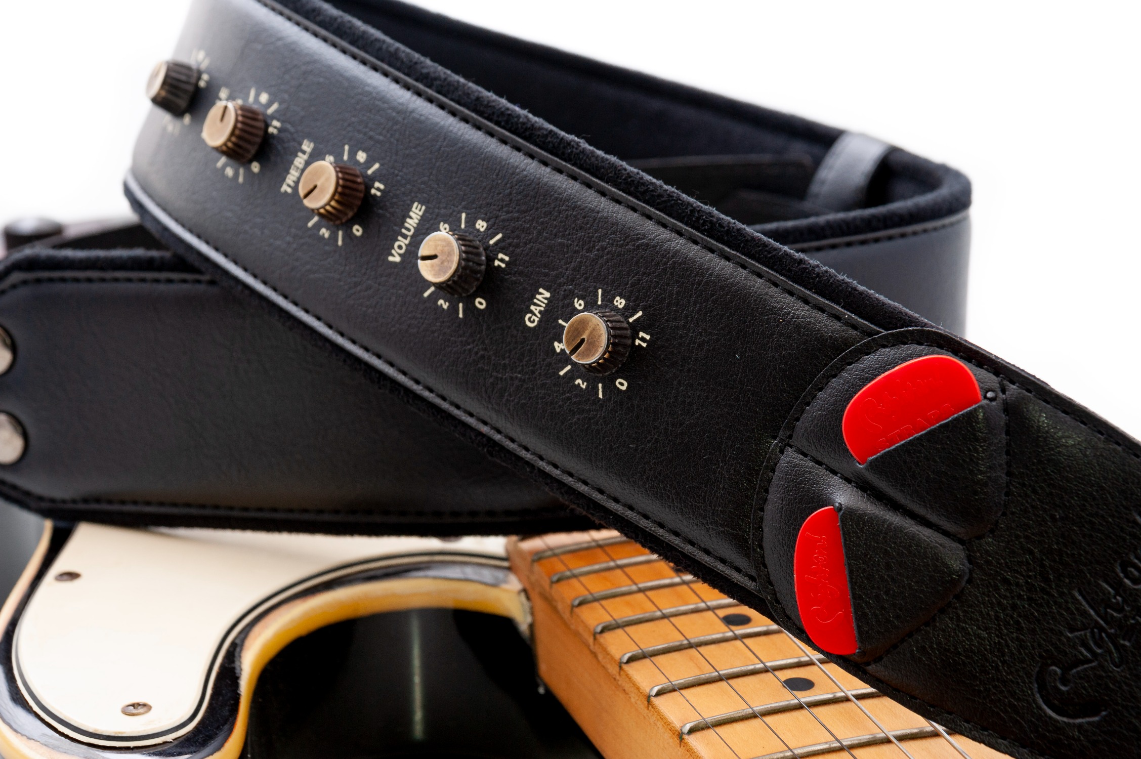 Spinal Tap Black Guitar Strap 
