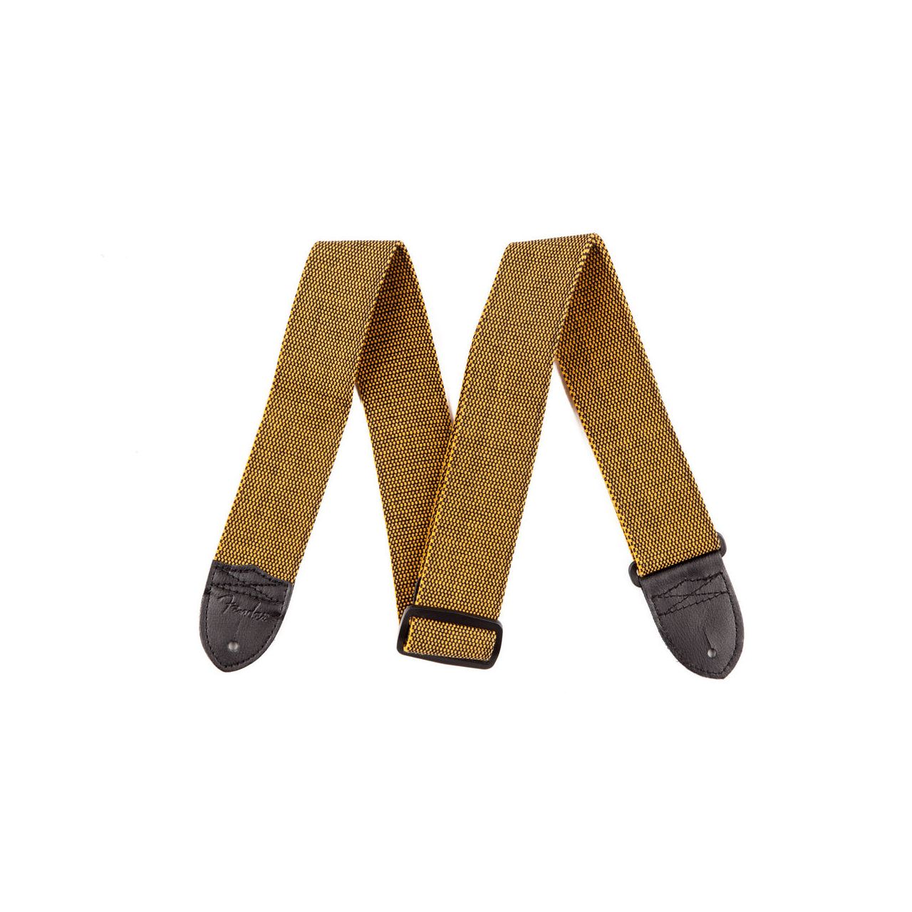 2" Tweed Cotton Guitar Strap Gold-Black