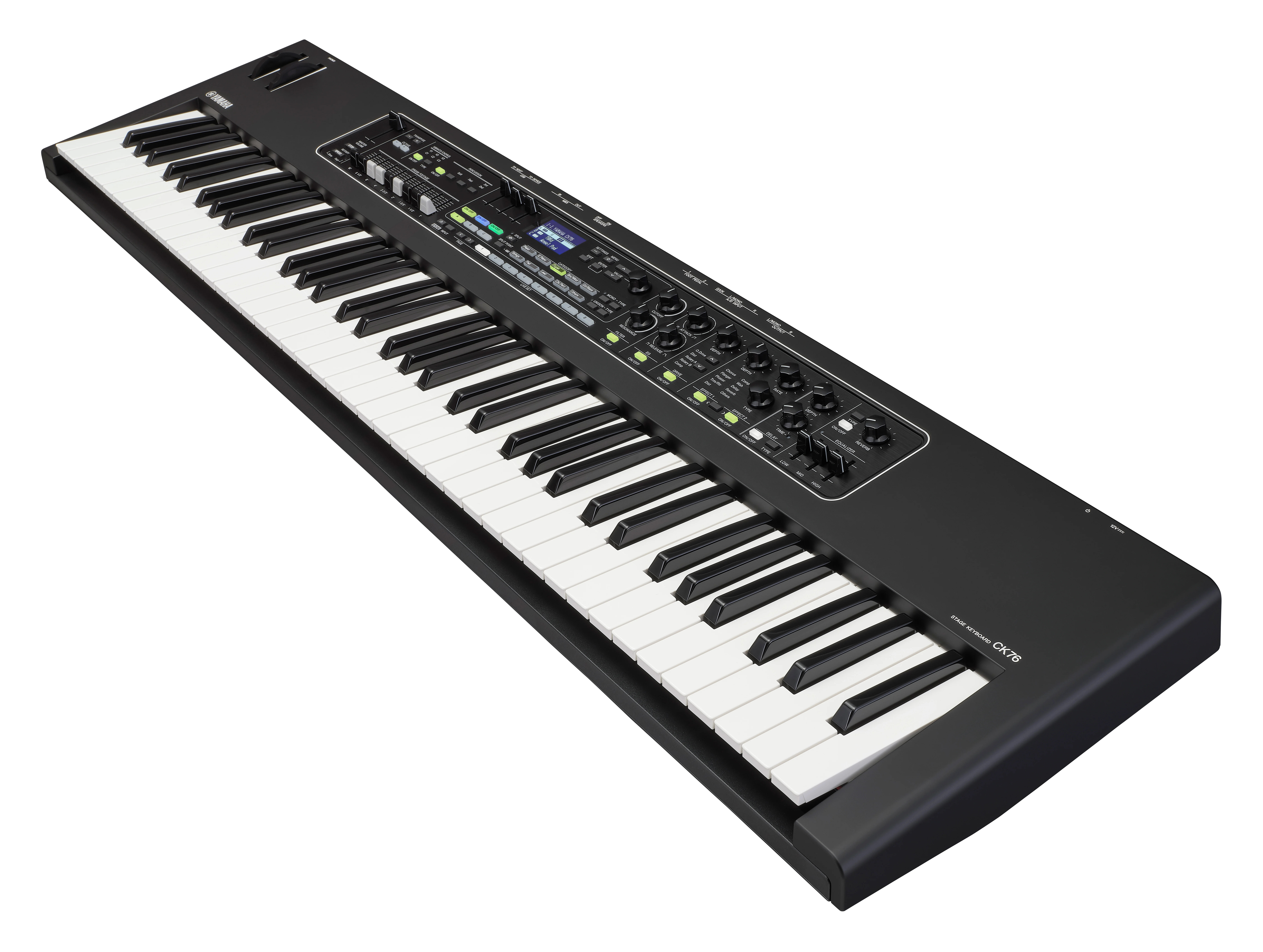 Synthesizer, Keyboard, Schwarzes Gehäuse, Tasteninstrument, LCD-Display