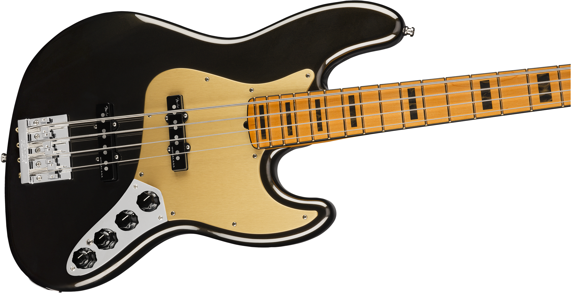 American Ultra Jazz Bass Maple Fingerboard Texas Tea