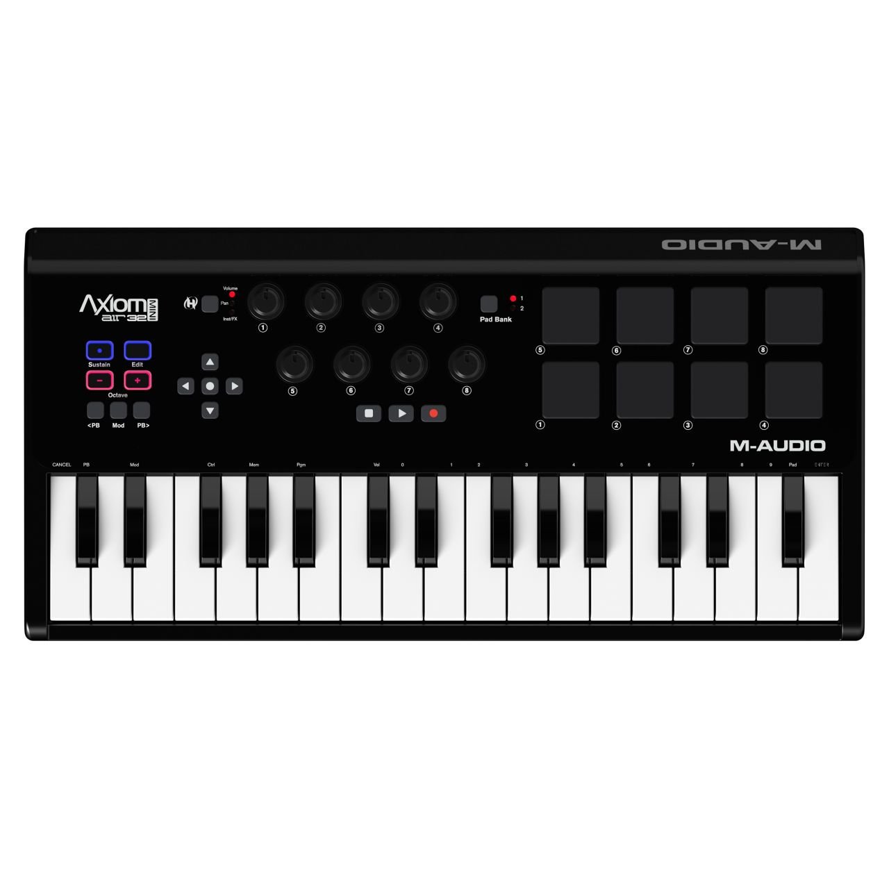 M-Audio Axiom AIR Mini 32 - Kompakter Keyboard- und Pad Controller