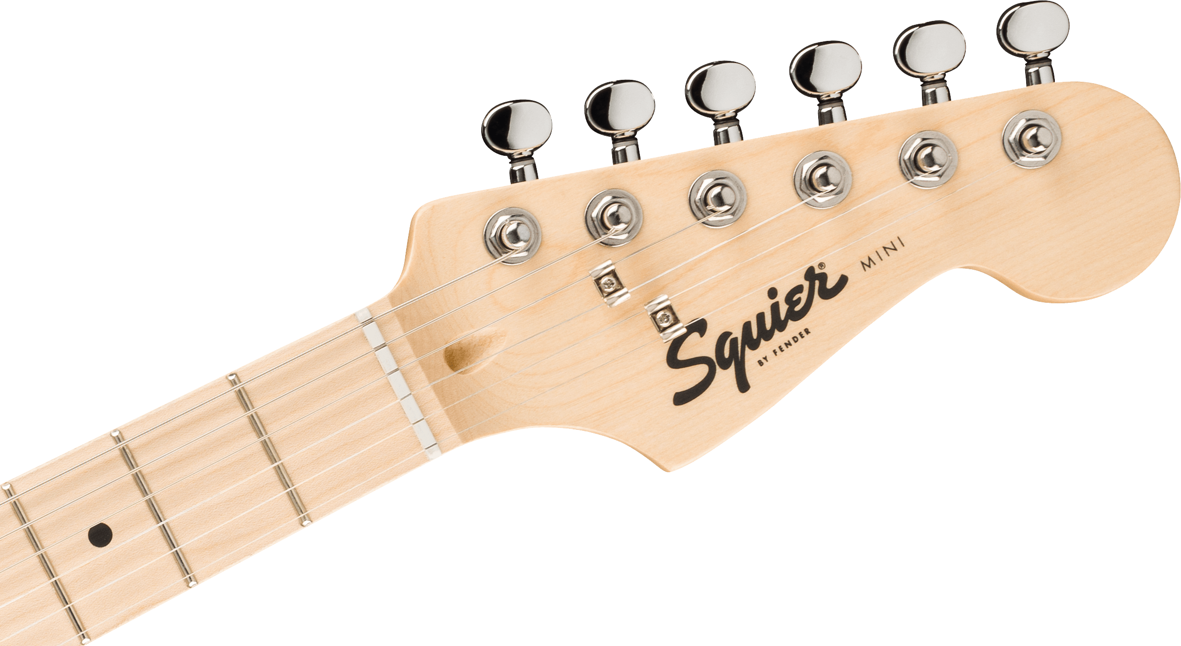 E-Gitarrenhals, Ahornholz, Mini-Gitarre, sechs Saiten, verchromte Mechaniken