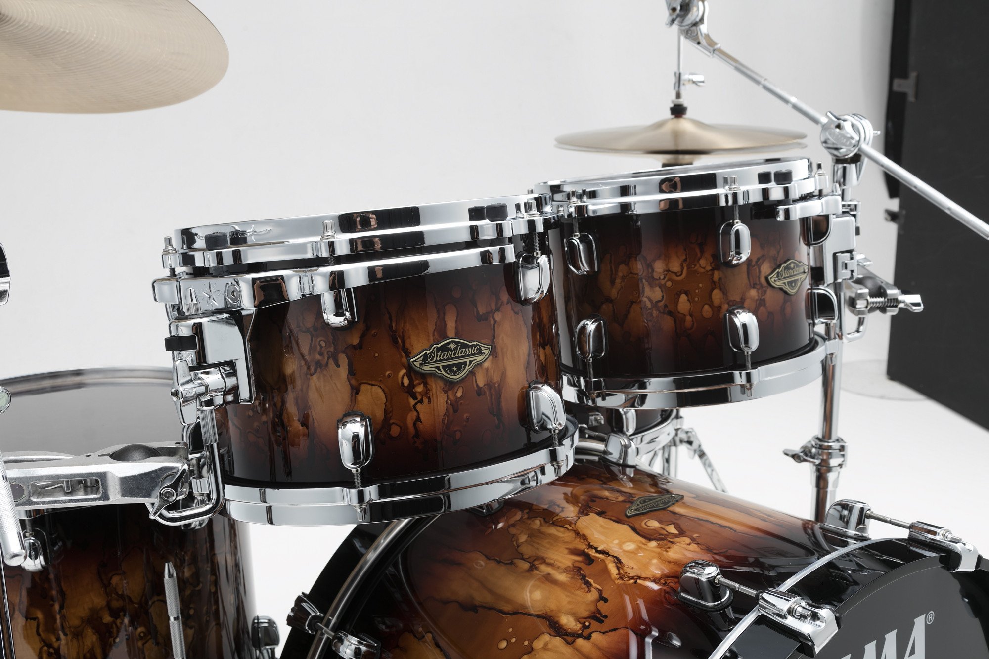 Starclassic Lacquer Walnut/Birch Shell Kit 5 tlg. - Molten Brown Burst