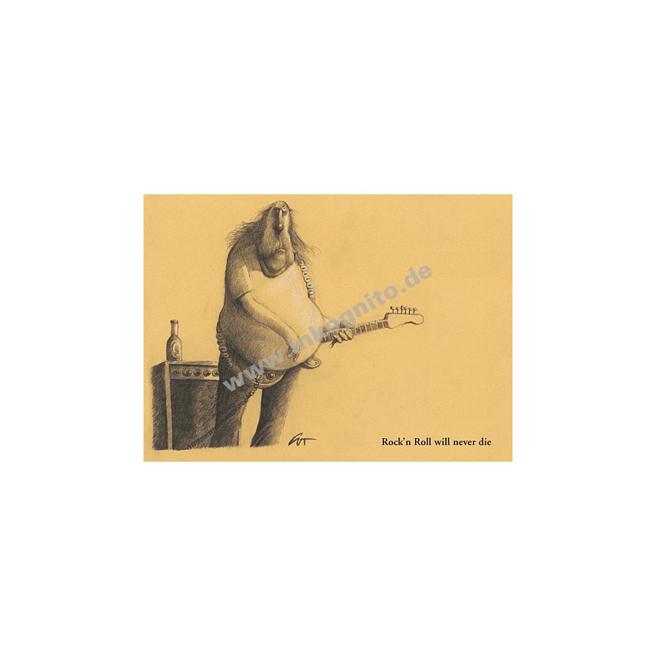 Rock´n Roll will never die - Postkarte