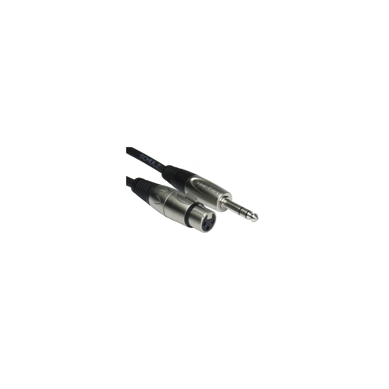 UAW 5m, Stereoklinkenstecker 6,3 mm an XLR-Buchse Amphenol