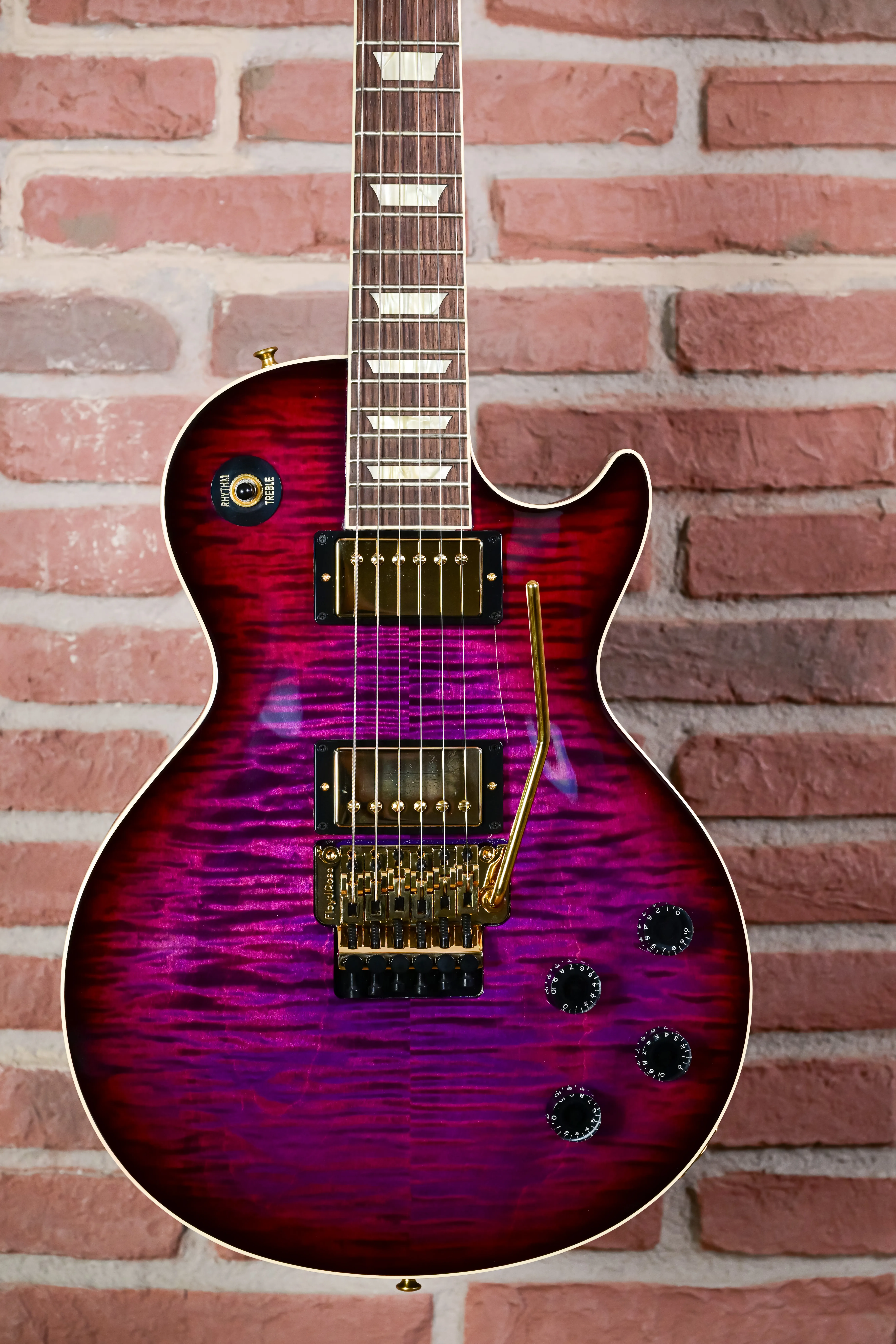 Les Paul Axcess Standard Tri Berry Burst Floyd Rose Gold Hardware Custom Shop