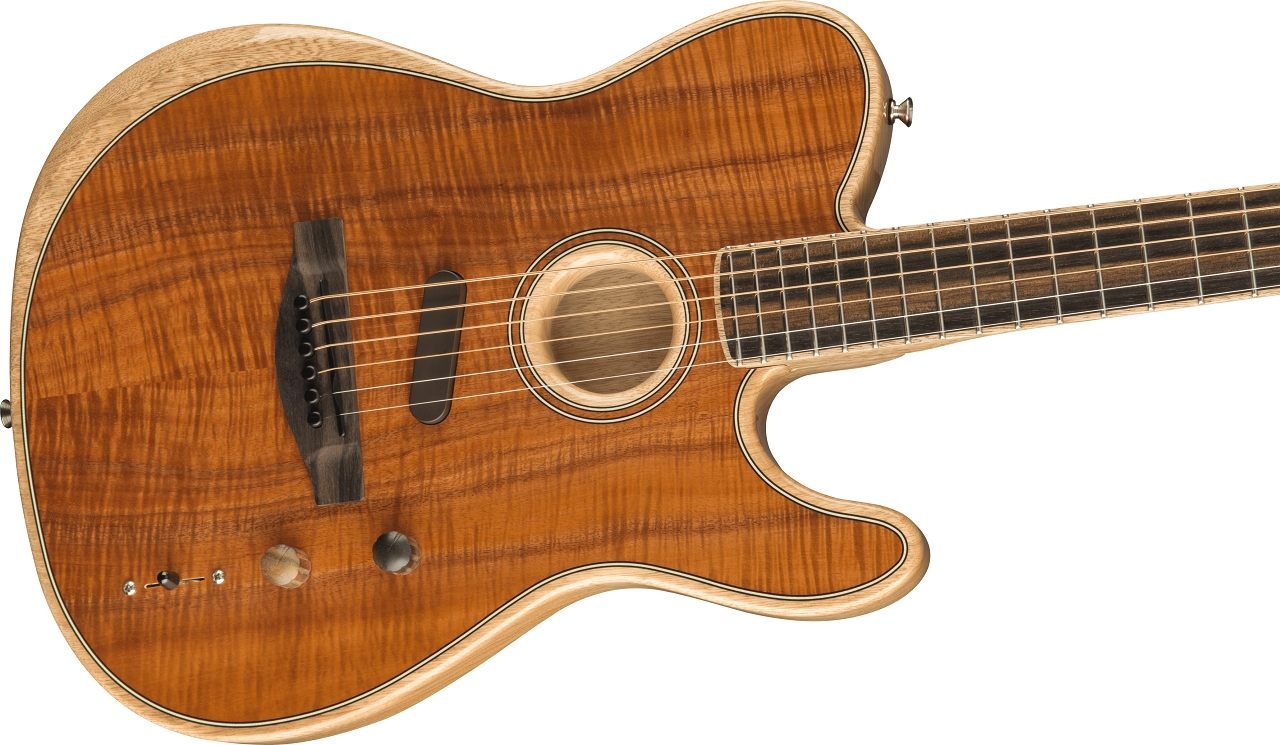 American Acoustasonic® Telecaster®, Ebony Fingerboard, Koa - E-Akustikgitarre
