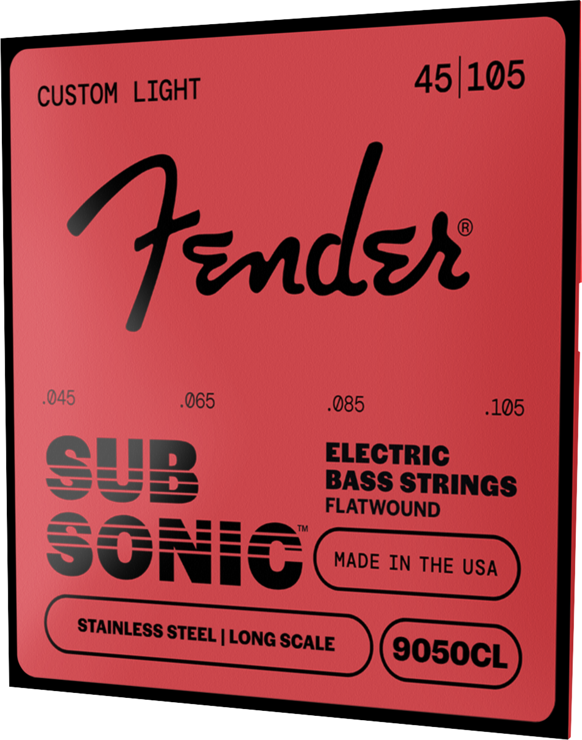 E-Bass-Saiten, Flatwound, Edelstahl, Long Scale, Saitensatz 45–105