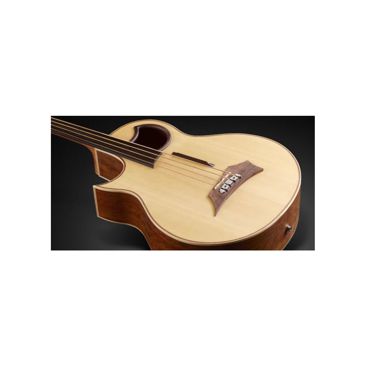 Alien, Lefthand, 4-String, Fretless - Natural Transparent Satin