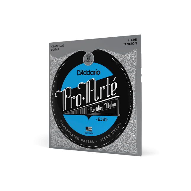 EJ31 Classics Rectified Classical Guitar Strings, Hard Tension