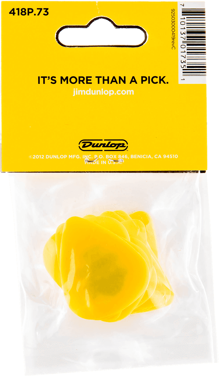 Tortex Standard Picks, Player's Pack, 12 pcs., yellow, 0.73 mm