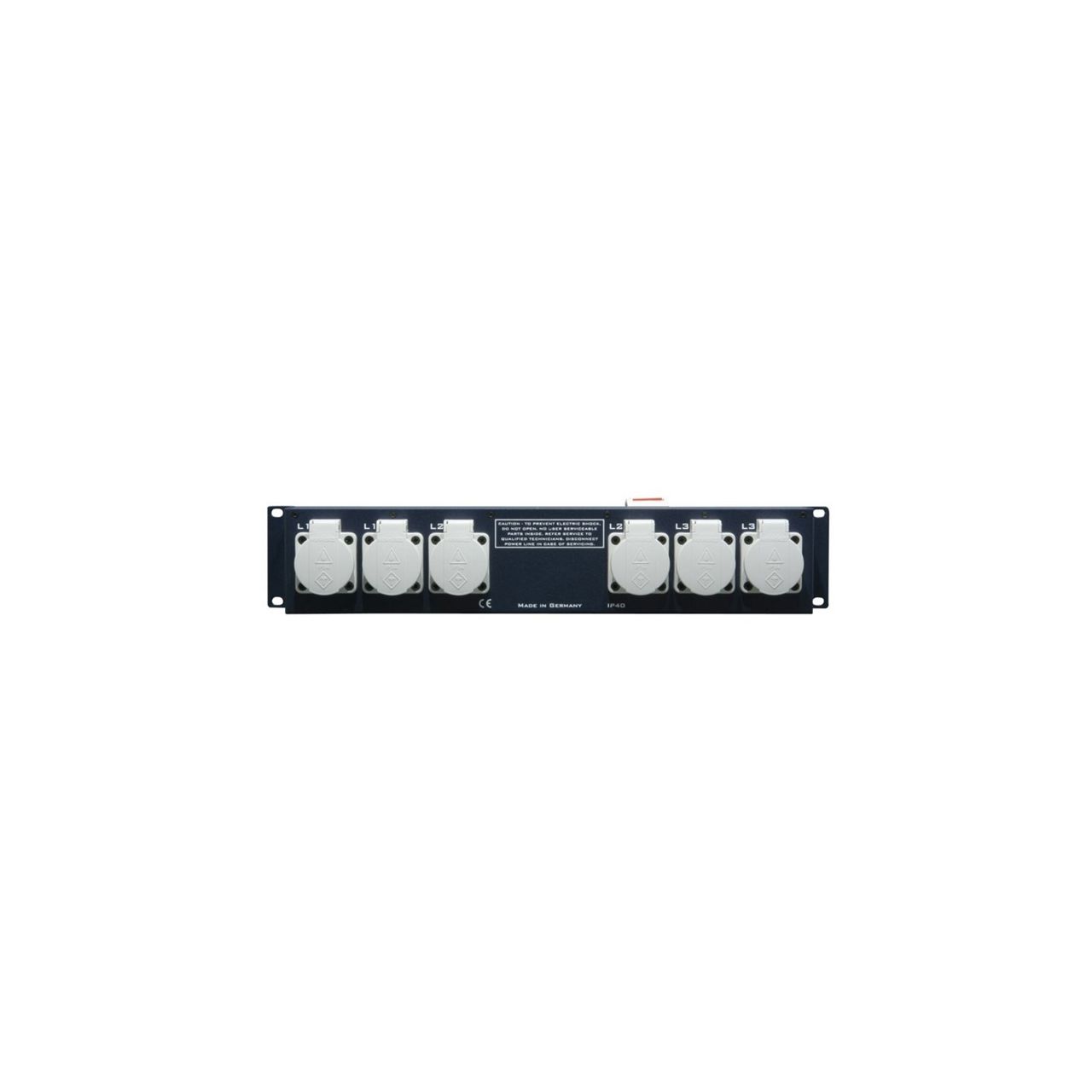 Adam Hall 19" Parts 87480 - 19" Steckdosenleiste 9-fach, 2 HE