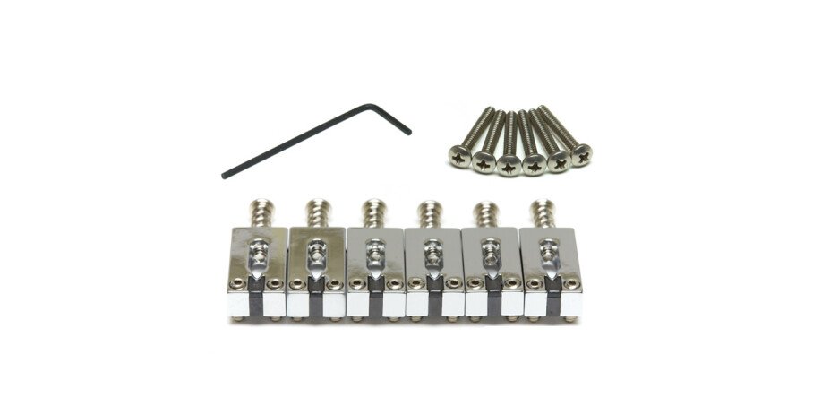 PG-8000-0C Strat & Tele Style Saddles, Brushed Steel