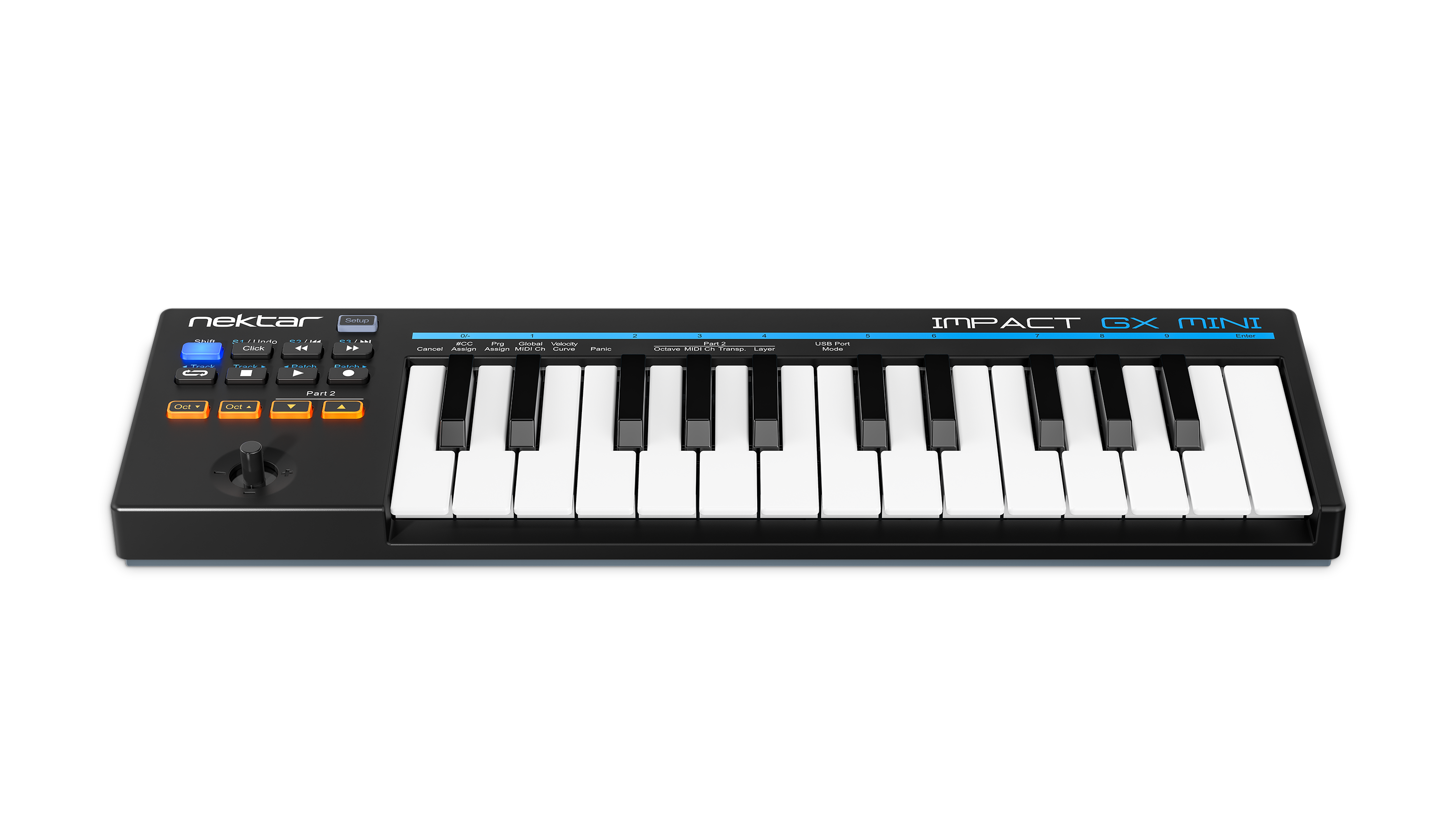 Nektar Impact GX Mini 25 Mini USB Keyboard Controller Seitenansicht rechts