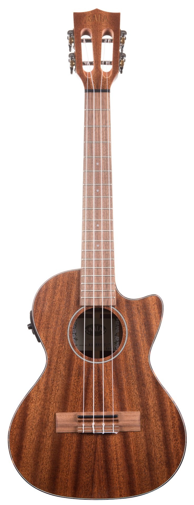 KA-SMHTE-C-EQ - Solid Mahogany Tenor Ukulele, with EQ, Cutaway & Case (UC-T)