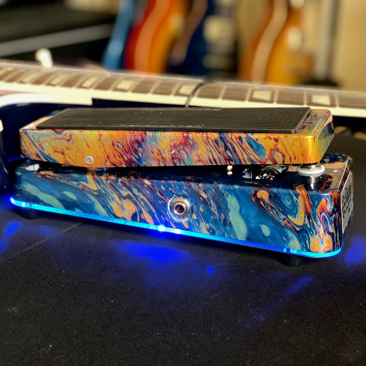 Wah Pedal - Silver Oil Slick finish