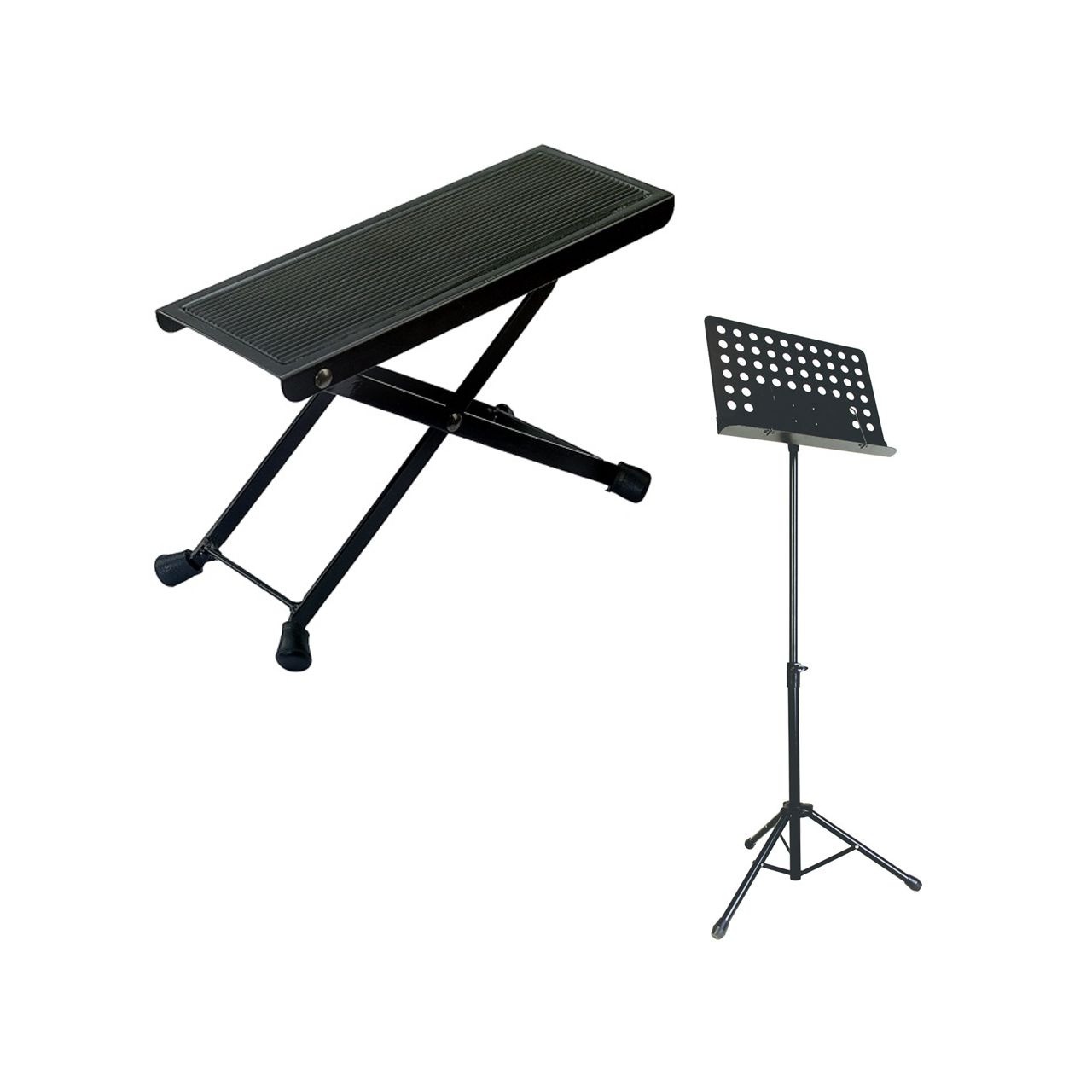 Einsteiger-Bundle 12: Fußbank + Orchesterpult / schwarz