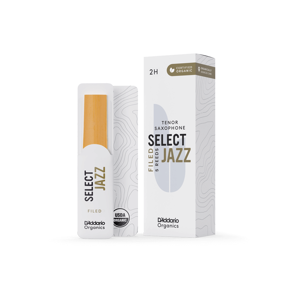 Filed Organic Select Jazz Blätter für Tenorsaxophon, Stärke 2, hart, 5er-Packung