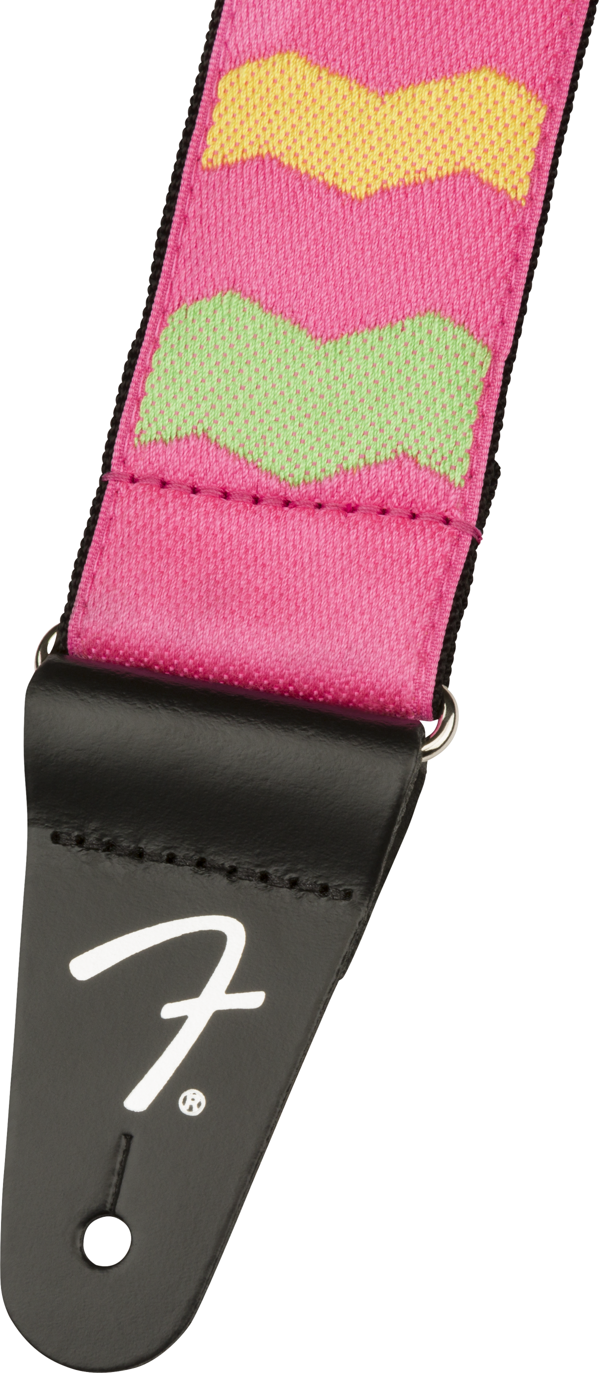 MonoNeon Woven Strap, Neon Pink, 2"