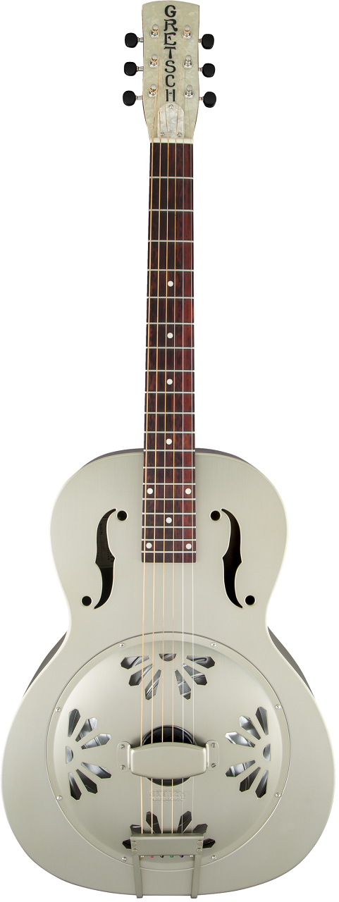 G9201 Honey Dipper™ Brass Body Biscuit Cone Resonator Guitar, Shed Roof Finish