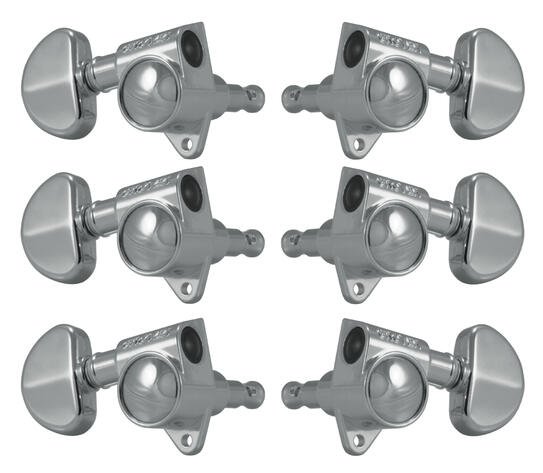 102C Original Rotomatics with Round Button - Guitar Machine Heads, 3 + 3 - Chrome