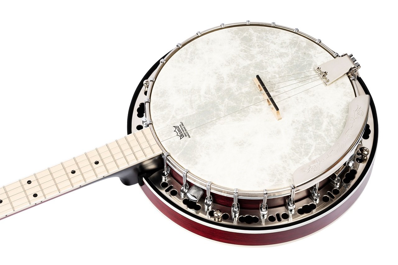 OBJE400TFR Falcon Banjo Fade Red + Gigbag