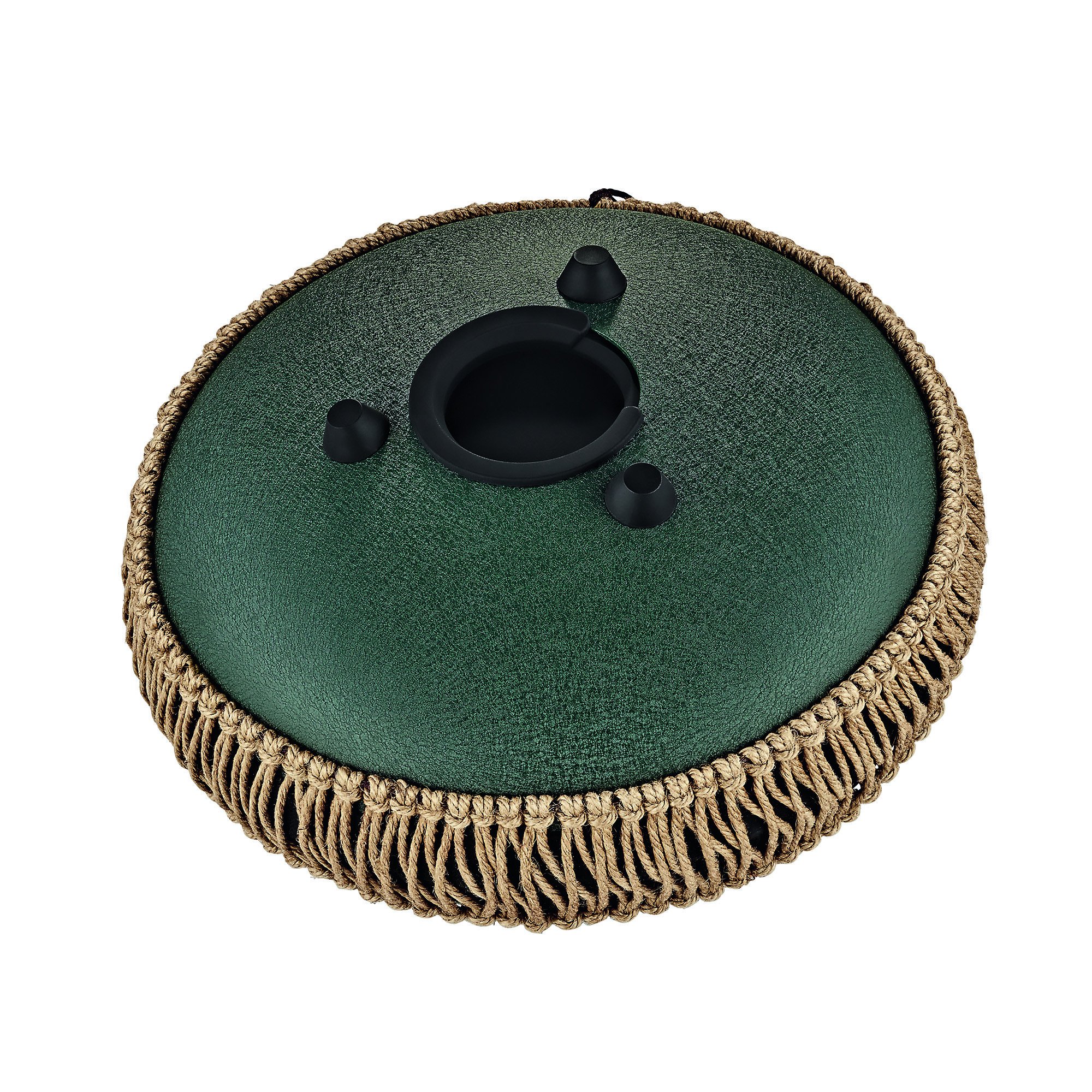 Octave Steel Tongue Drum, Dunkelgrün, F# Moll (432 Hz), 8 Töne, 25 cm