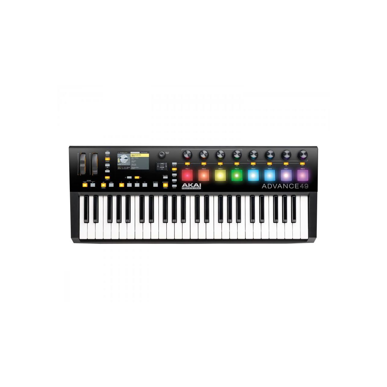 Akai Advance 49 49 Tasten USB/MIDI Keyboard Controller mit Farbdisplay
