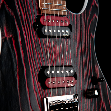 KX300 E-Gitarre Etched Black Red