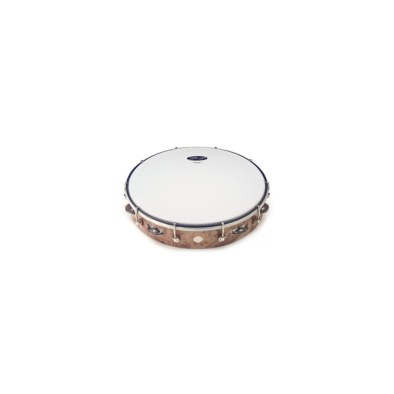 12''TAMBOURINE 1RW JG/PLST WOOD