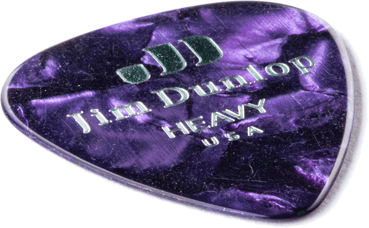 Celluloid Purple Pick, Heavy, 72 Stck.