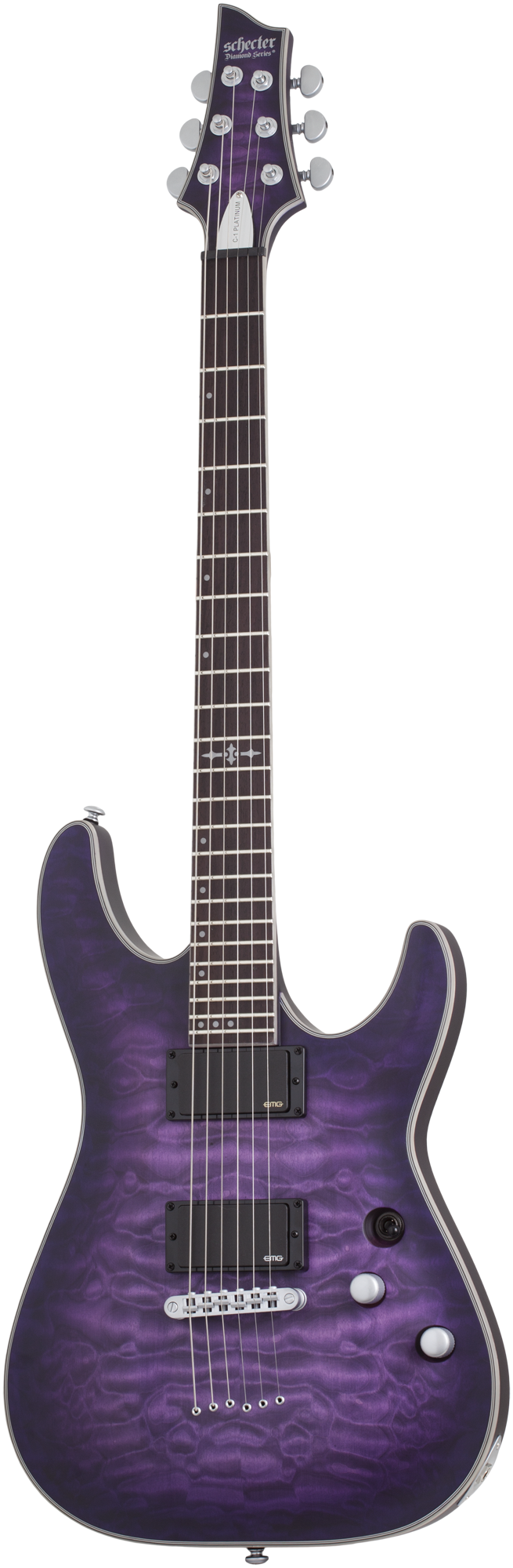 C-1 Platinum Satin Purple Burst E-Gitarre