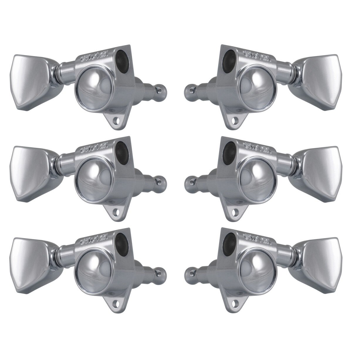 102CK Original Rotomatics with Crown Button - Guitar Machine Heads, 3 + 3 - Chrome