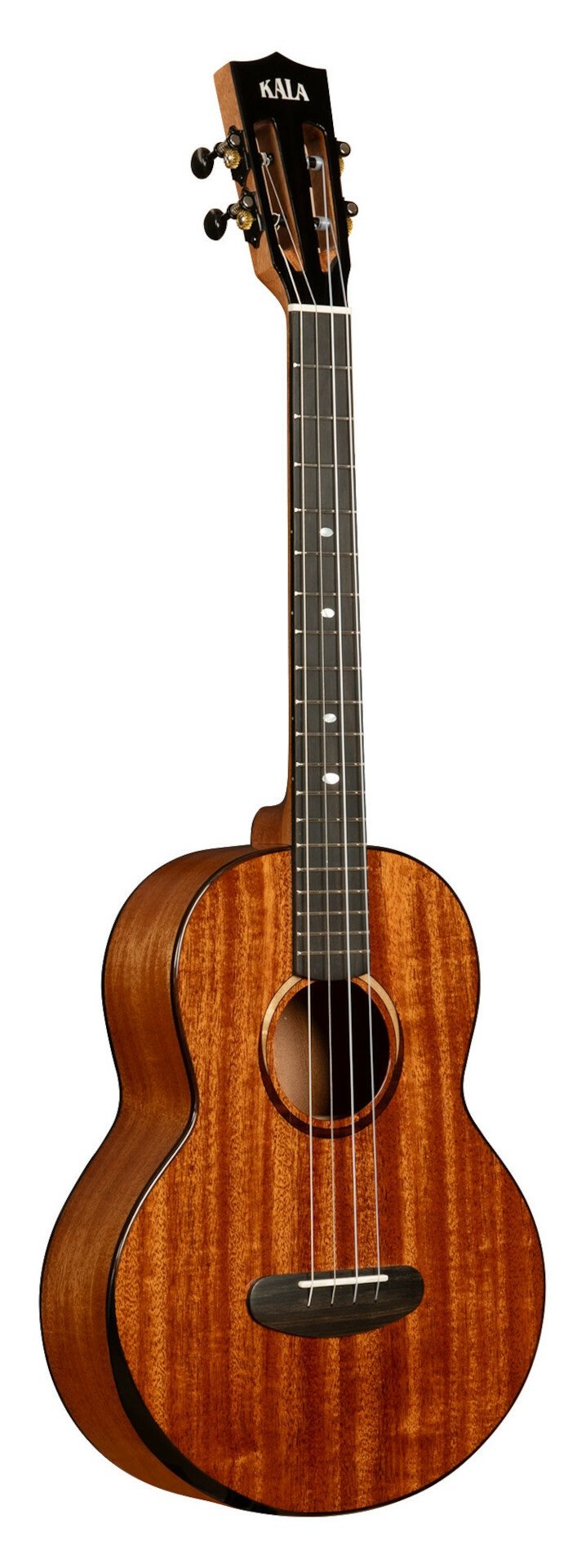 Kala KA-CT-SMH-BG - Contour All Solid Gloss Mahogany Baritone Ukulele, with Bag