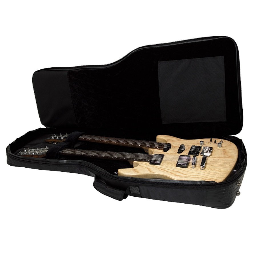 Premium Double Neck Electric Guitar Black