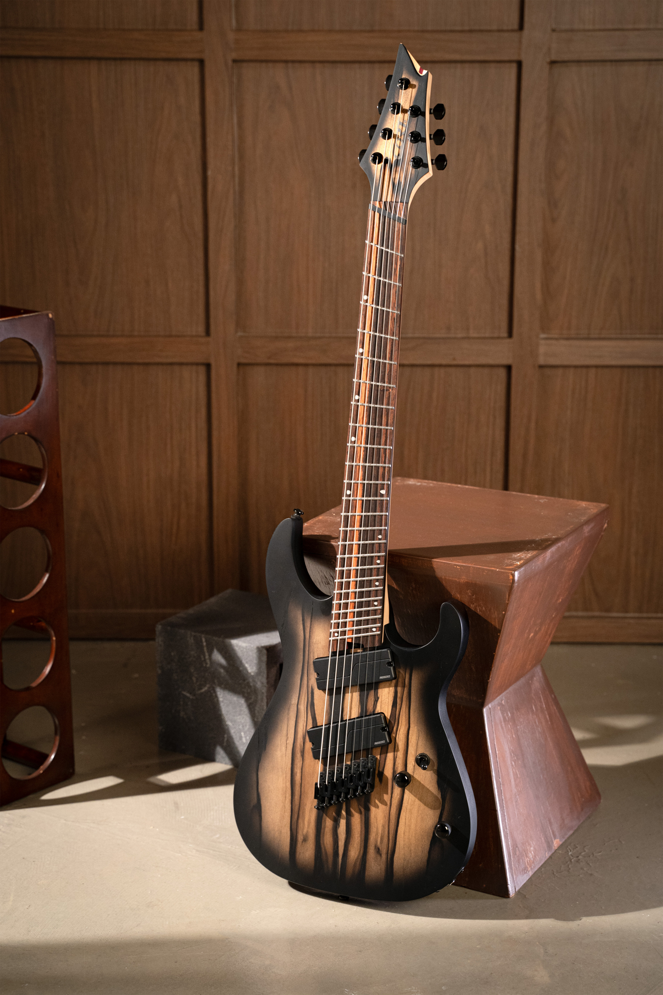 KX507MS Pale Moon Ebody Natural Black Burst Multiscale E-Gitarre