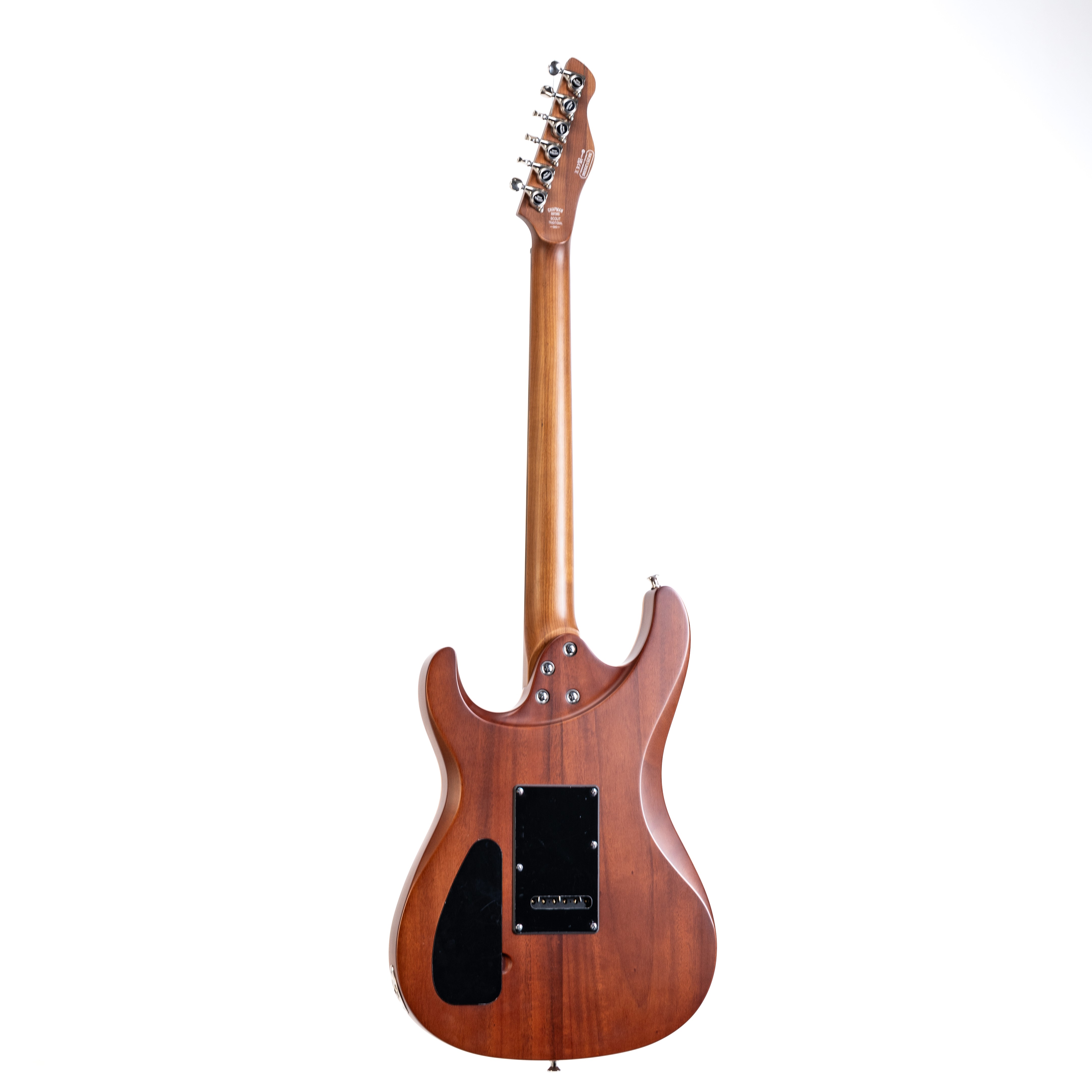 E-Gitarre, Mahagonikorpus, Holzoptik, 6-saitig, Doppelcutaway
