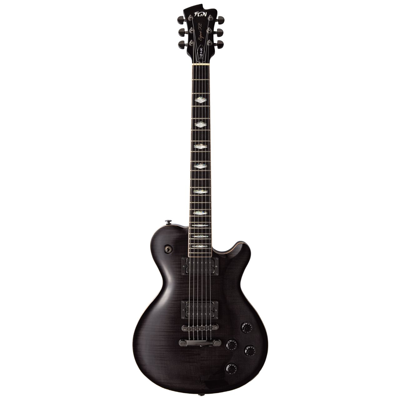 Expert Flame Flame Top Transparent Black Sunburst - E-Gitarre