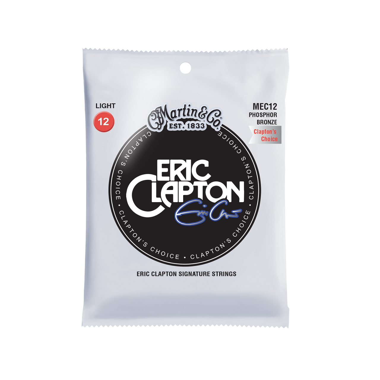 MEC12 Eric Clapton Guitar Strings Acoustic 92/8 Lights