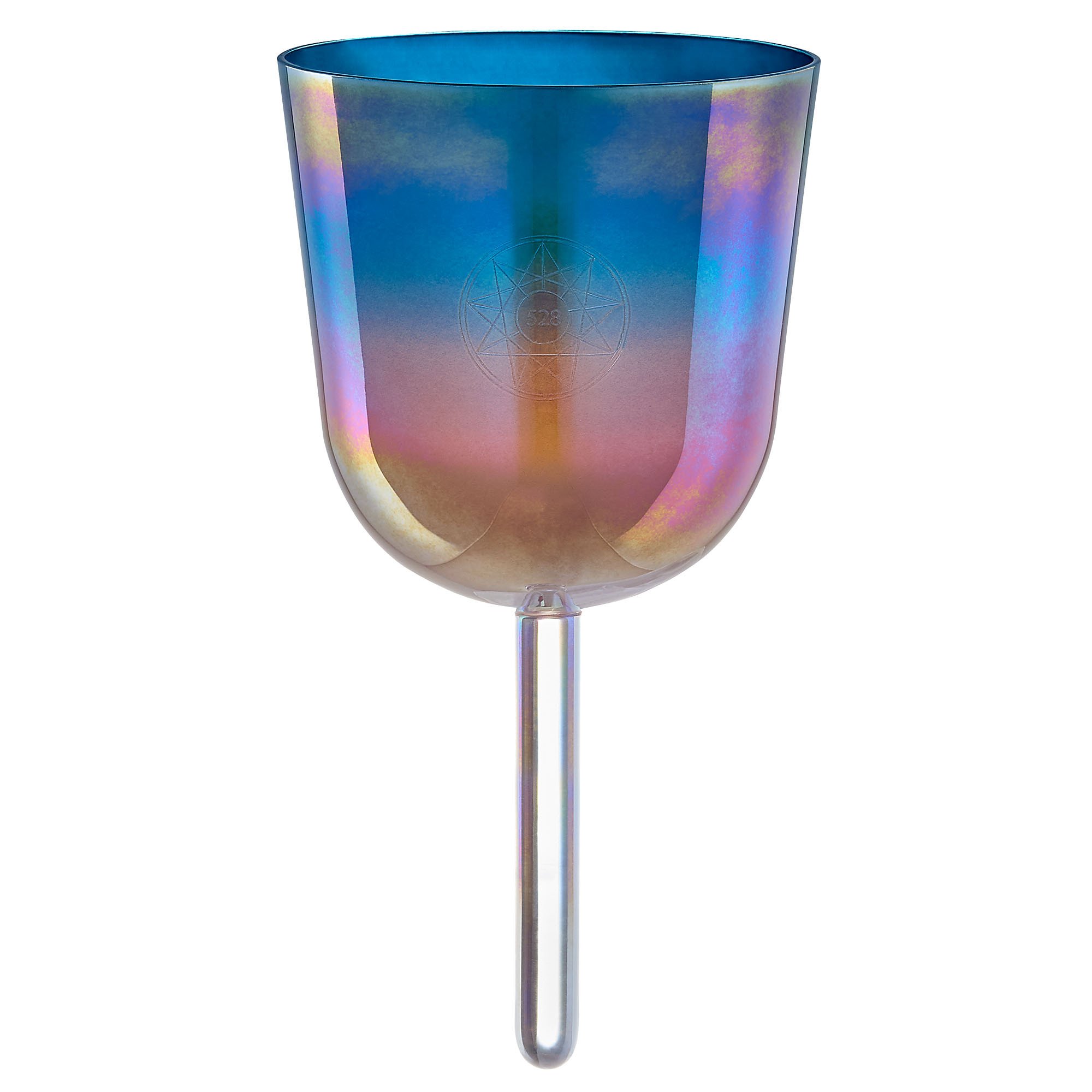 4,5" Essence Solfeggio Crystal Singing Bowl Mi 528 Hz, Sunrise Blue