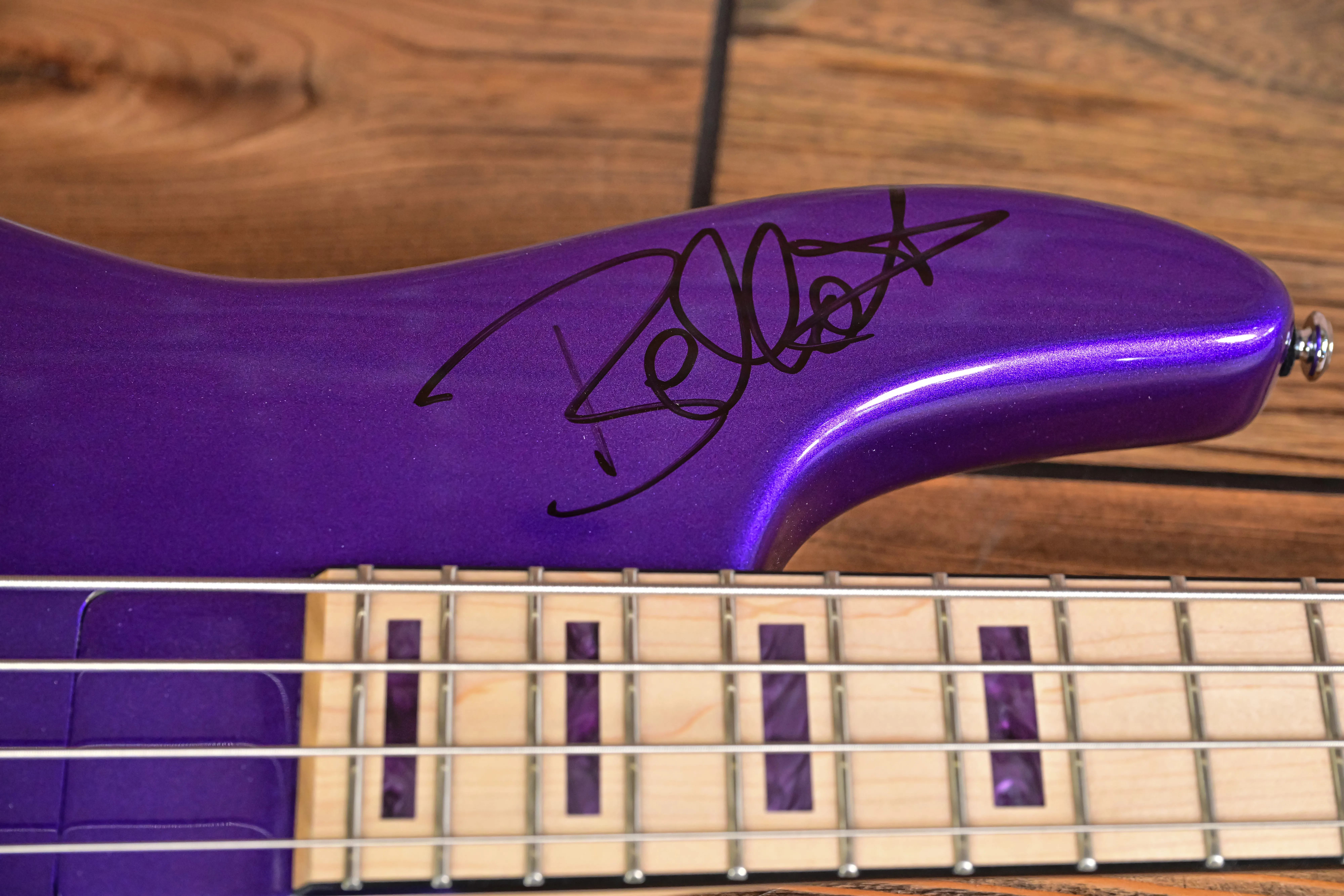NC-4 Signed by Frank Bello Signature Bass Metallic Purple #1