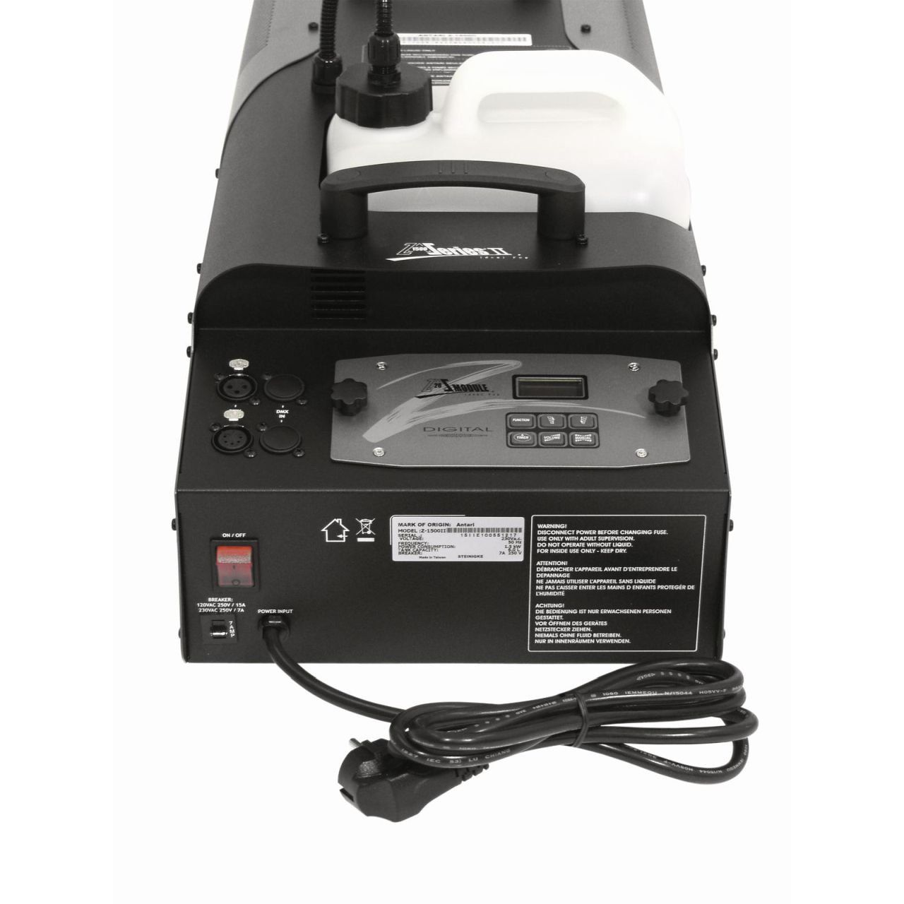 Antari Z-1500 MK2 mit Controller Z-20 - DMX-steuerbare Nebelmaschine mit 1500 Watt Heizleistung