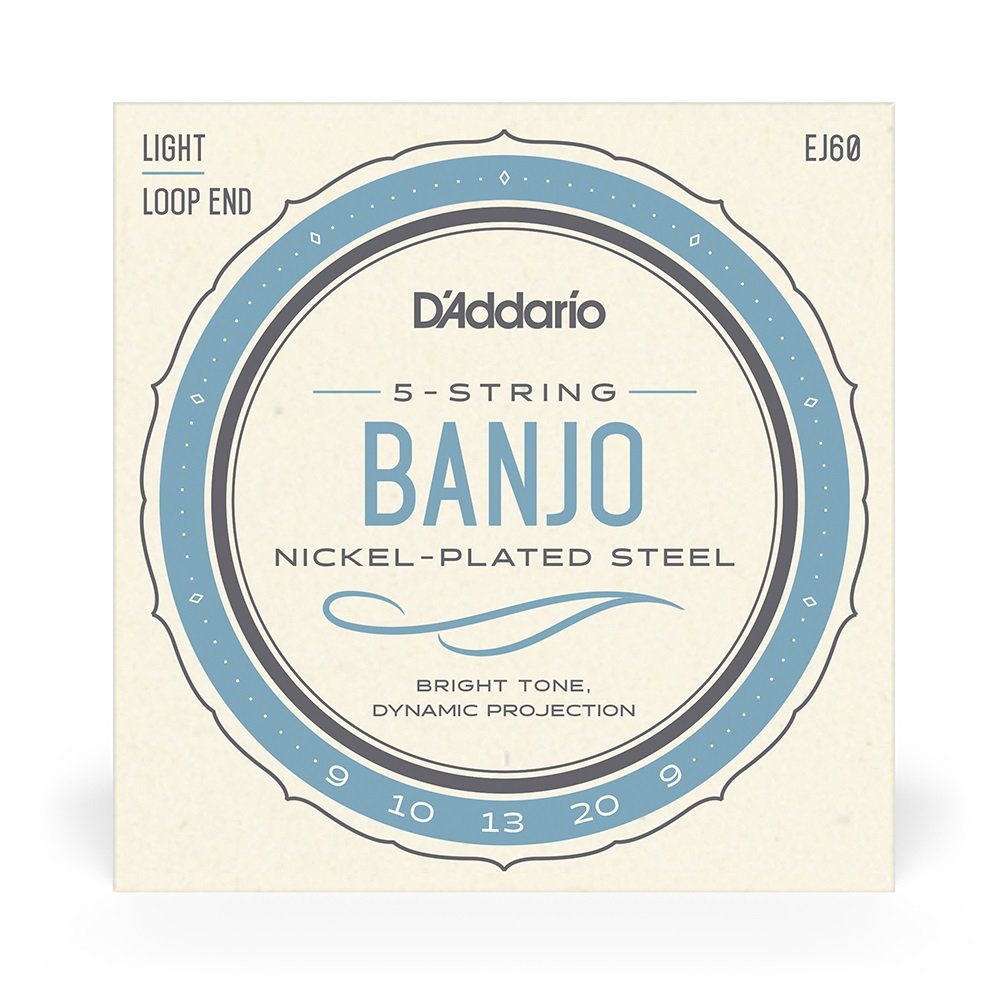 EJ60 5-String Banjo Strings, Nickel, Light, 9-20