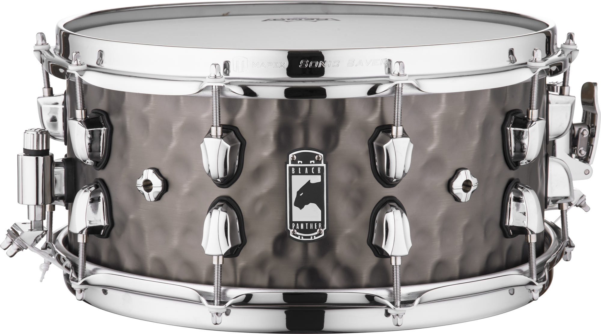 14" x 6,5" Black Panther Persuader Snare Drum Hammered Brass
