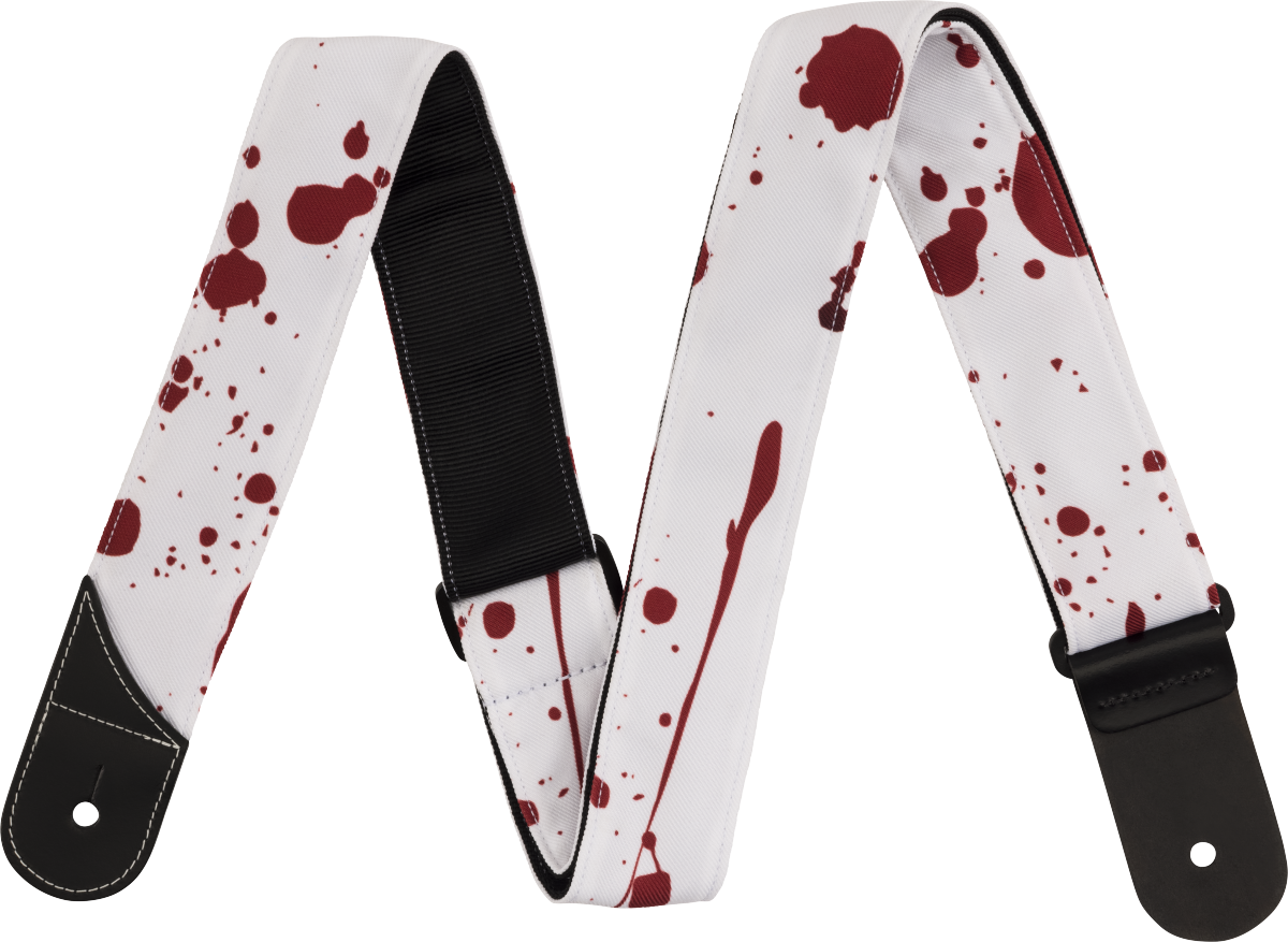 Splatter Strap White & Red