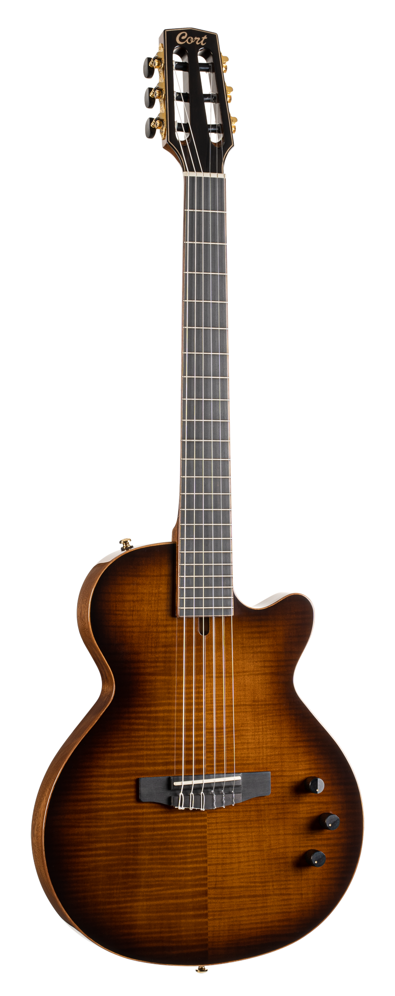 Sunset Nylectric DLX Konzertgitarre Tobacco Sunburst