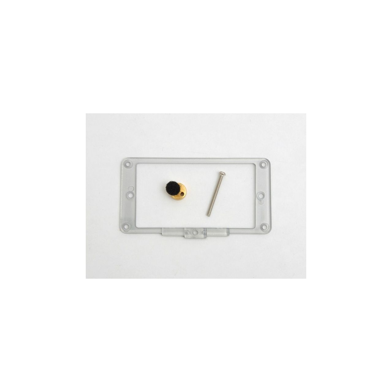 PMD4S 3-Step Pickuprahmen, Hals, silber-plexi