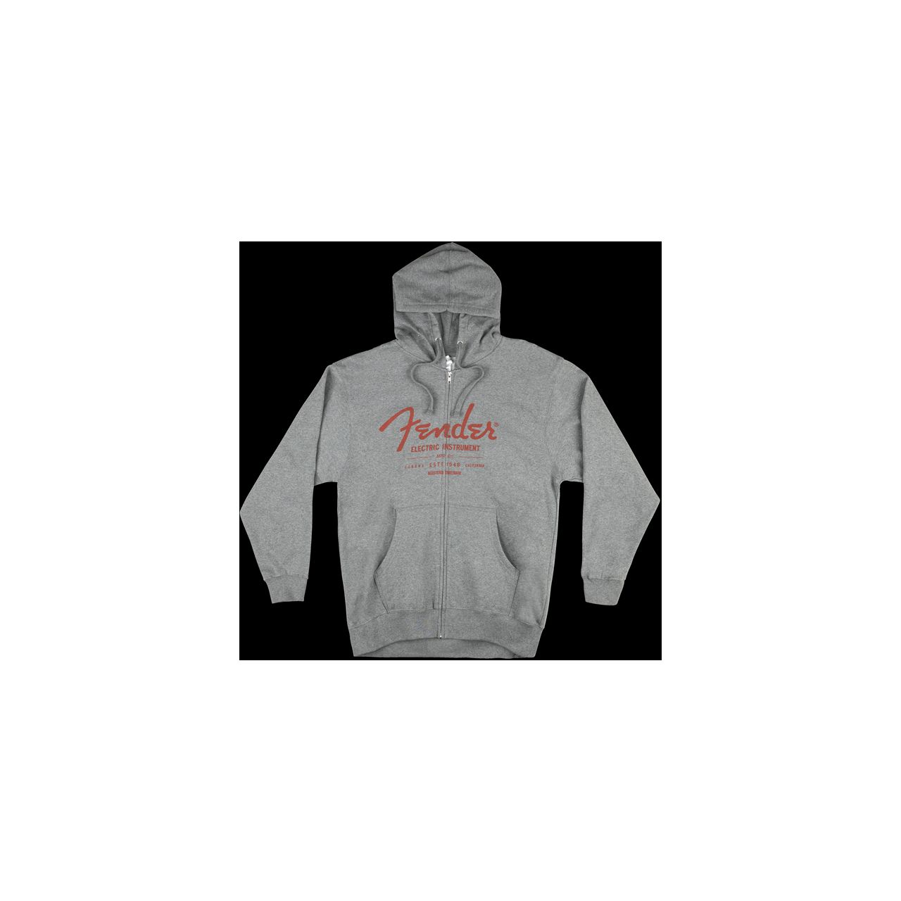 Electric Instruments Men's Zip Hoodie, Gray, L