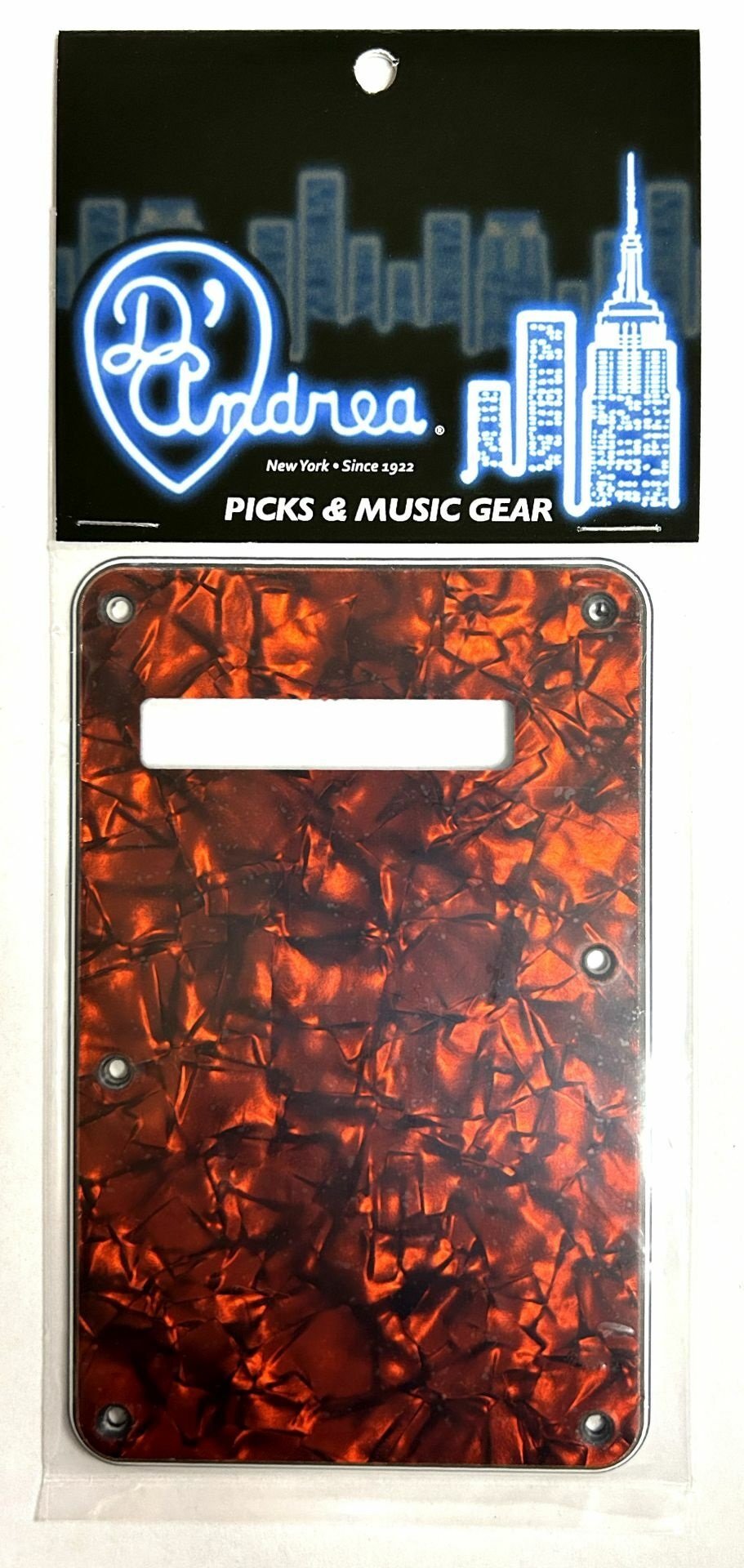 ST-Style Tremolo Back Plate (DPP ST ORP BP), Orange Pearl